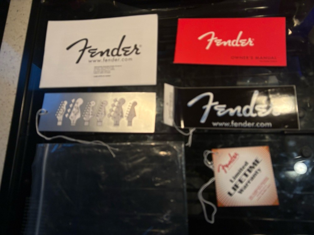 Fender Guitar Case Candy Manual Tags