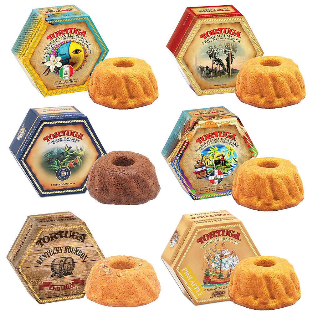 Provenance Rum Cake Variety Pack – 4 Oz. 6 Pack