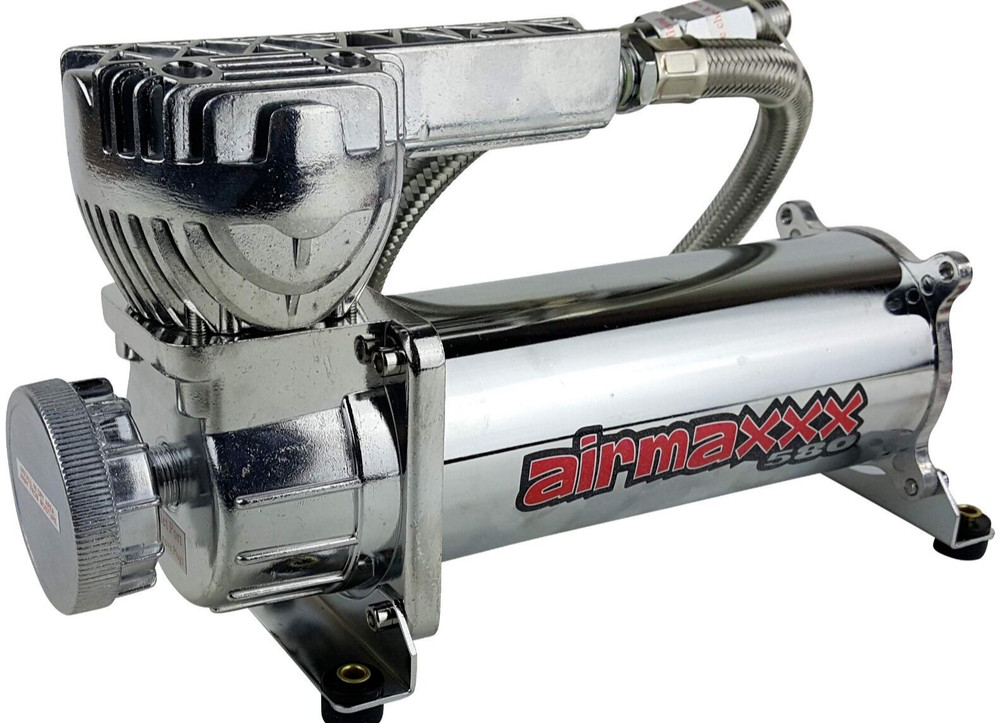 airmaxxx Chrome 580 Air Compressor & 120/150 Pressure Switch