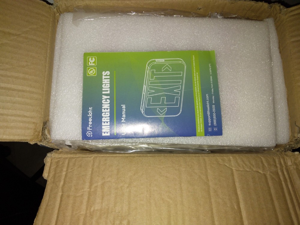 FREELICHT 6 Pack Emergency Lights Exit With Covers