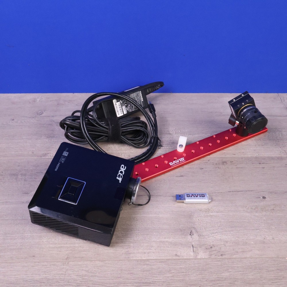 DAVID SLS 3D Scanner, Complete Setup with Software, Same as HP
