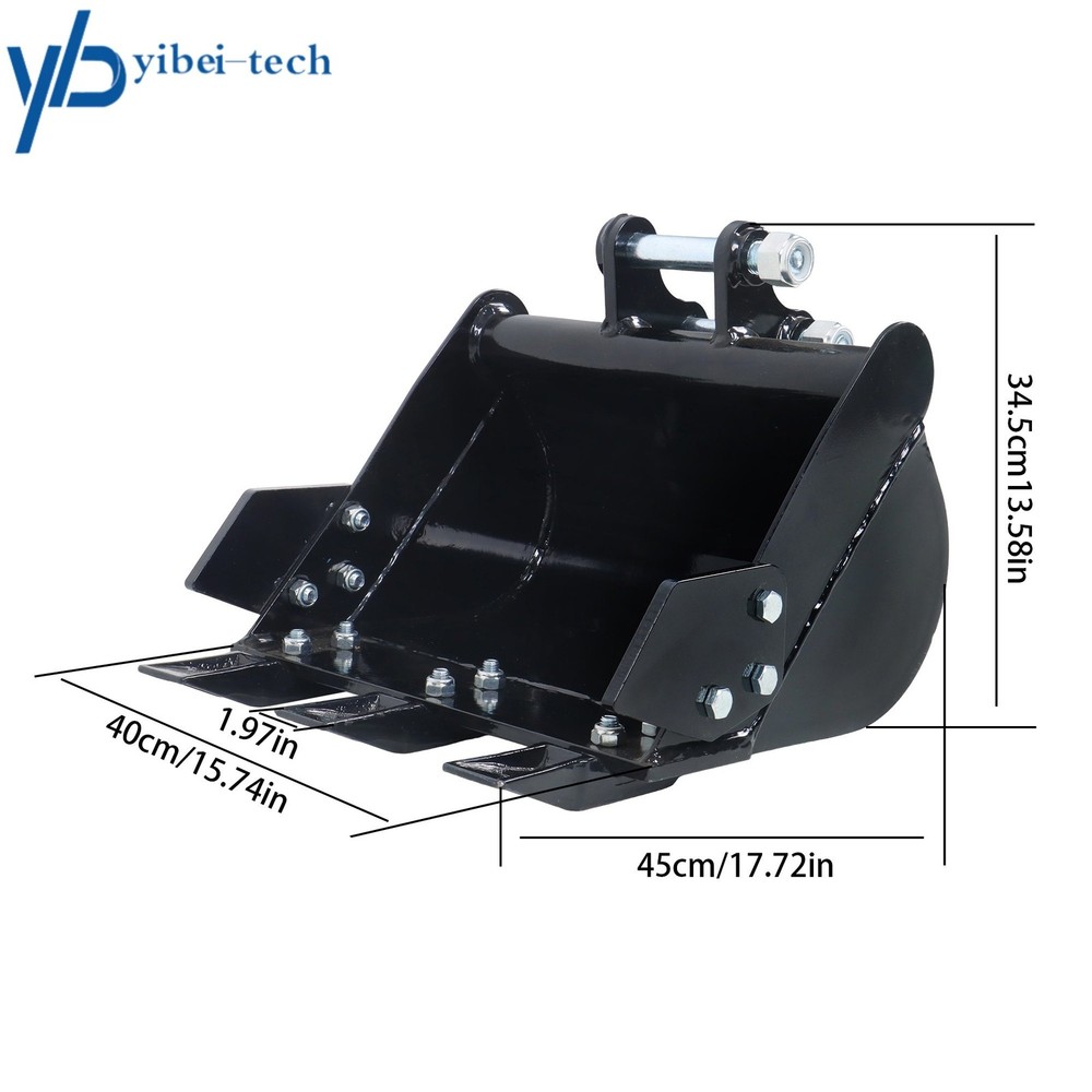 Mini Excavator 400mm Tooth Bucket Digger Machine Attachment With Teeth