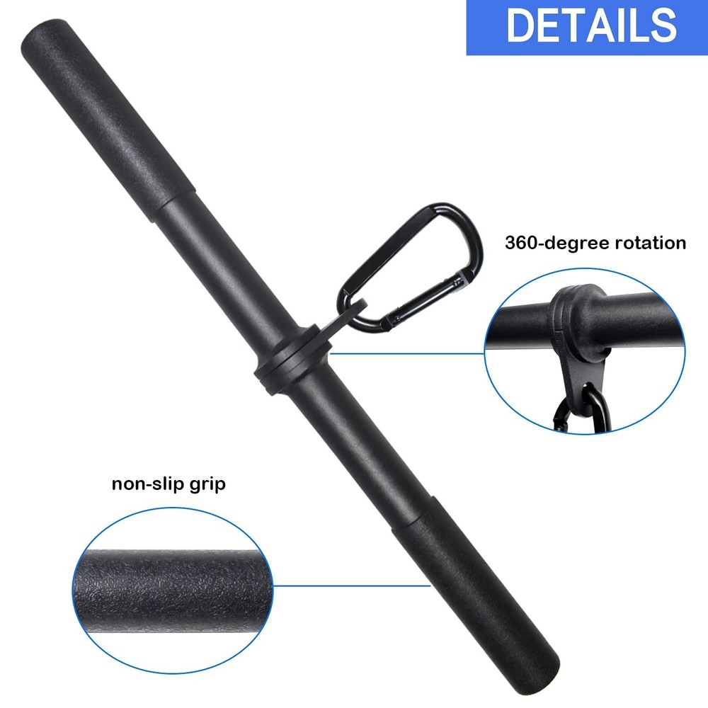 LAT Pull Down Bar Cable Machine Attachmenet Gym Exercise Pulldown bar for Exe...
