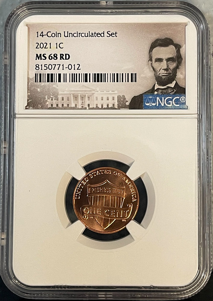 2021 P Lincoln SHIELD Cent 1c NGC MS 68 RD