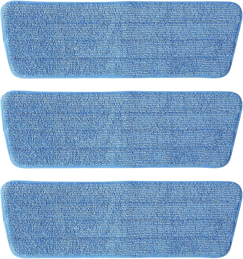 3 Pack Microfiber Mop Pads, Mop Replacement Pads Refills Floor Spray Mop Pads