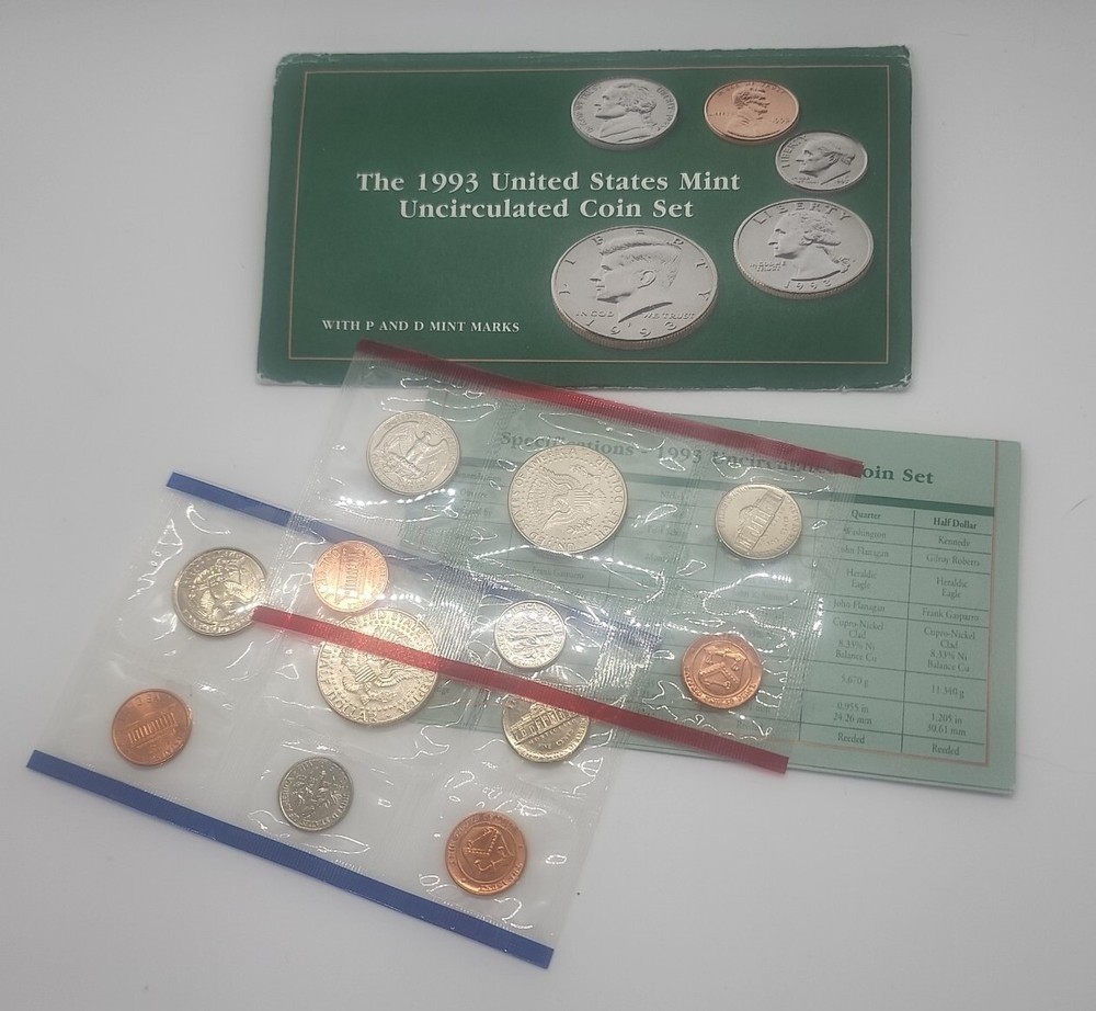 1993 US Mint Set - 10-Coin P&D Uncirculated