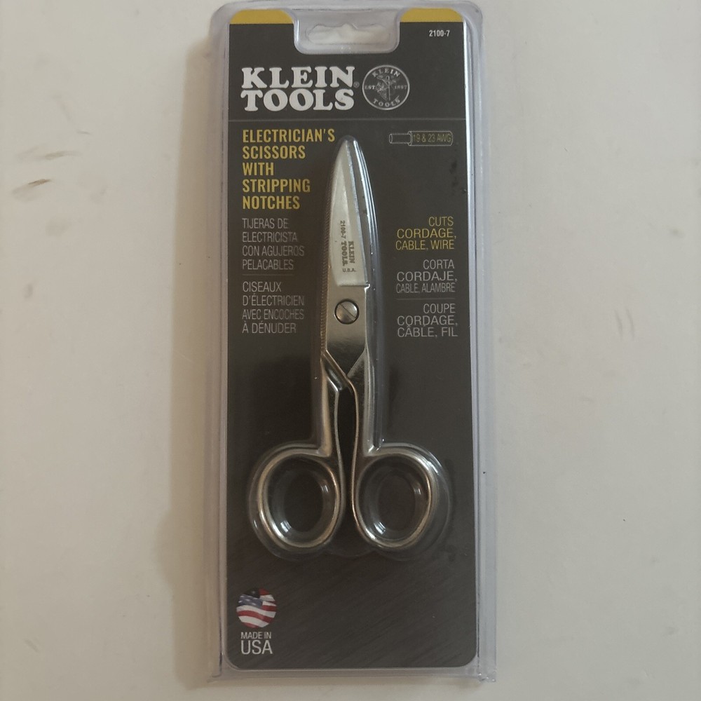 Klein Tool Electricians Scissors w/Stripping Notches