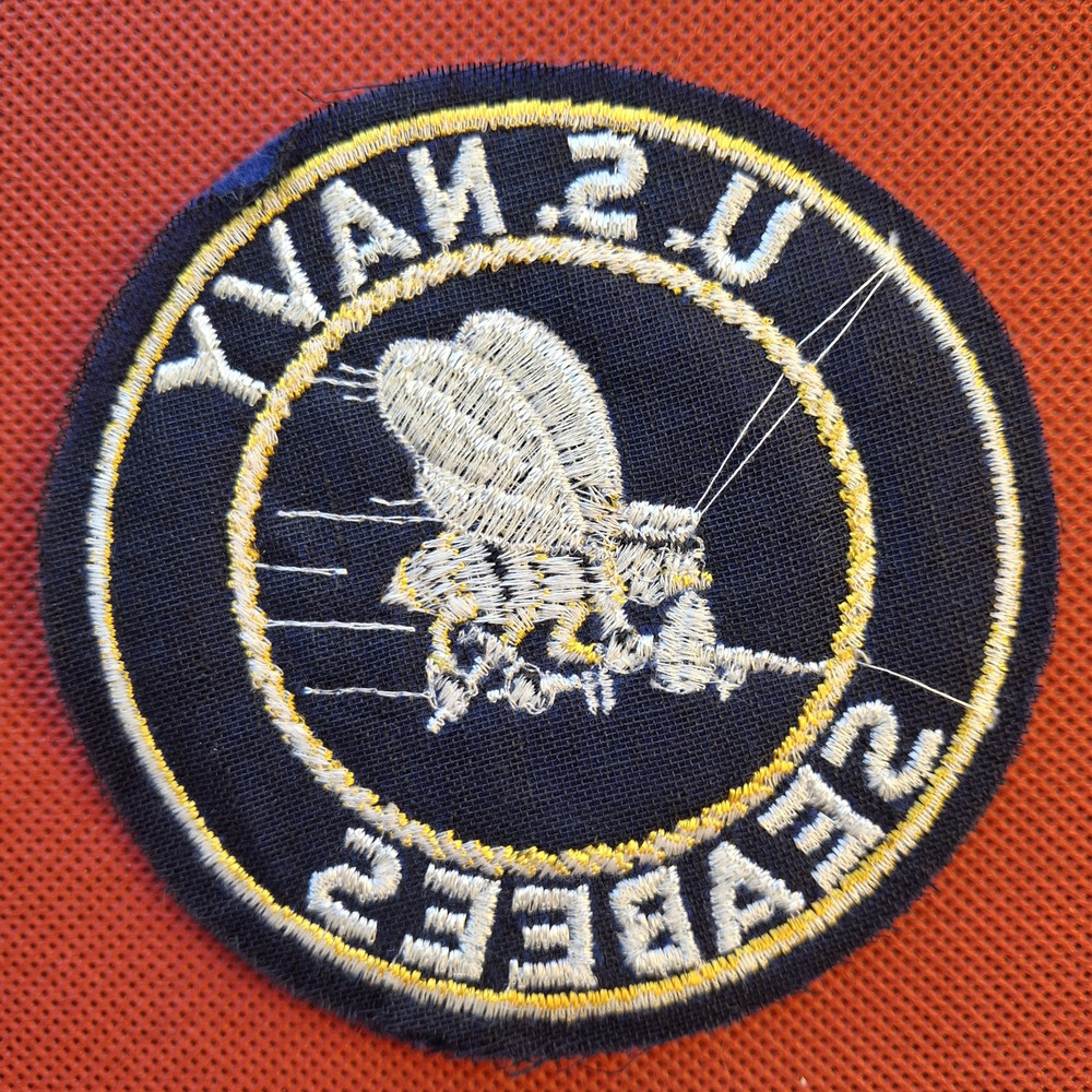 US Navy WW2 Era SeaBees on Wool Patch