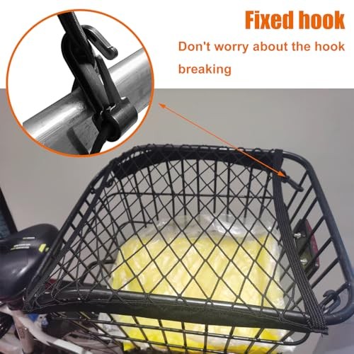 Upgrade Motorcycle Cargo Net,10"X11" Double Layer Storage Bungee Net,High