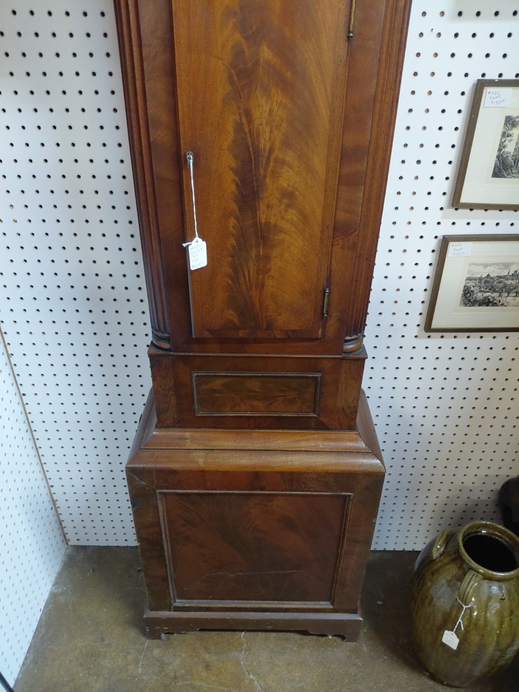 19TH CENTURY MAHOGANY TALL CASE CLOCK