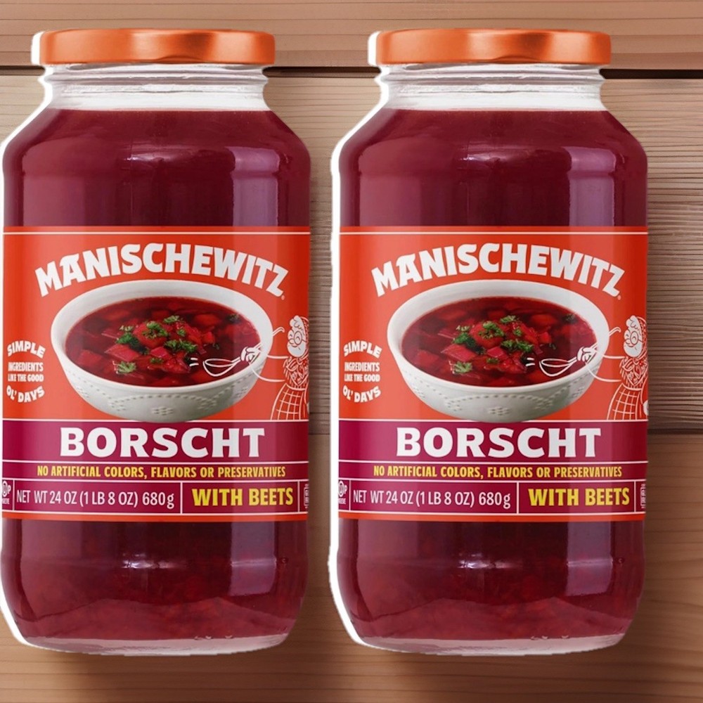 Manischewitz Borscht with Beets, 24 Oz Jars Ships Within 24 Hours
