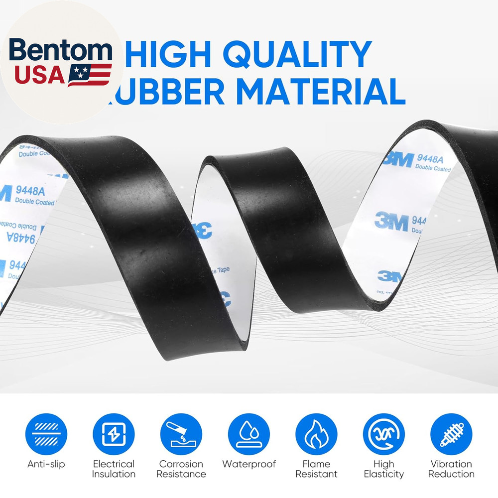 Rubber Strips, Solid Rubber Sheets Self Adhesive Neoprene Rolls & Strips for DIY
