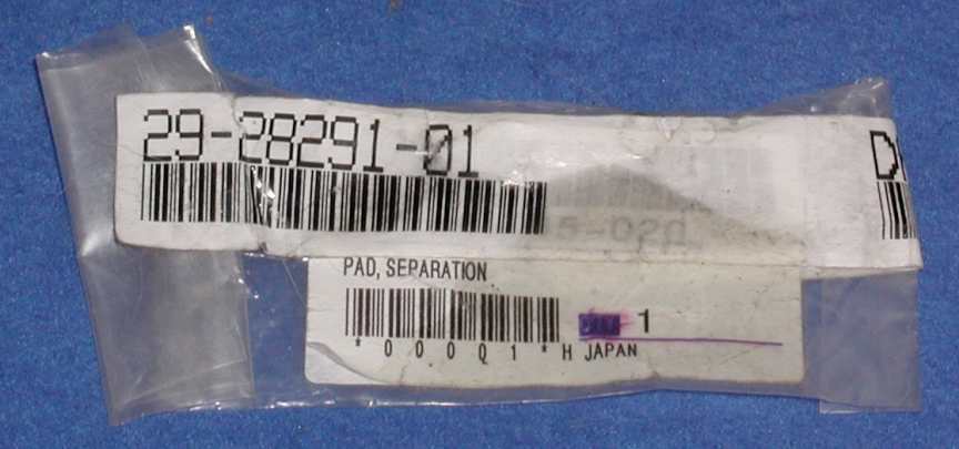 29-28291-01, DEC LN05 & LN06 Separation Pad, New