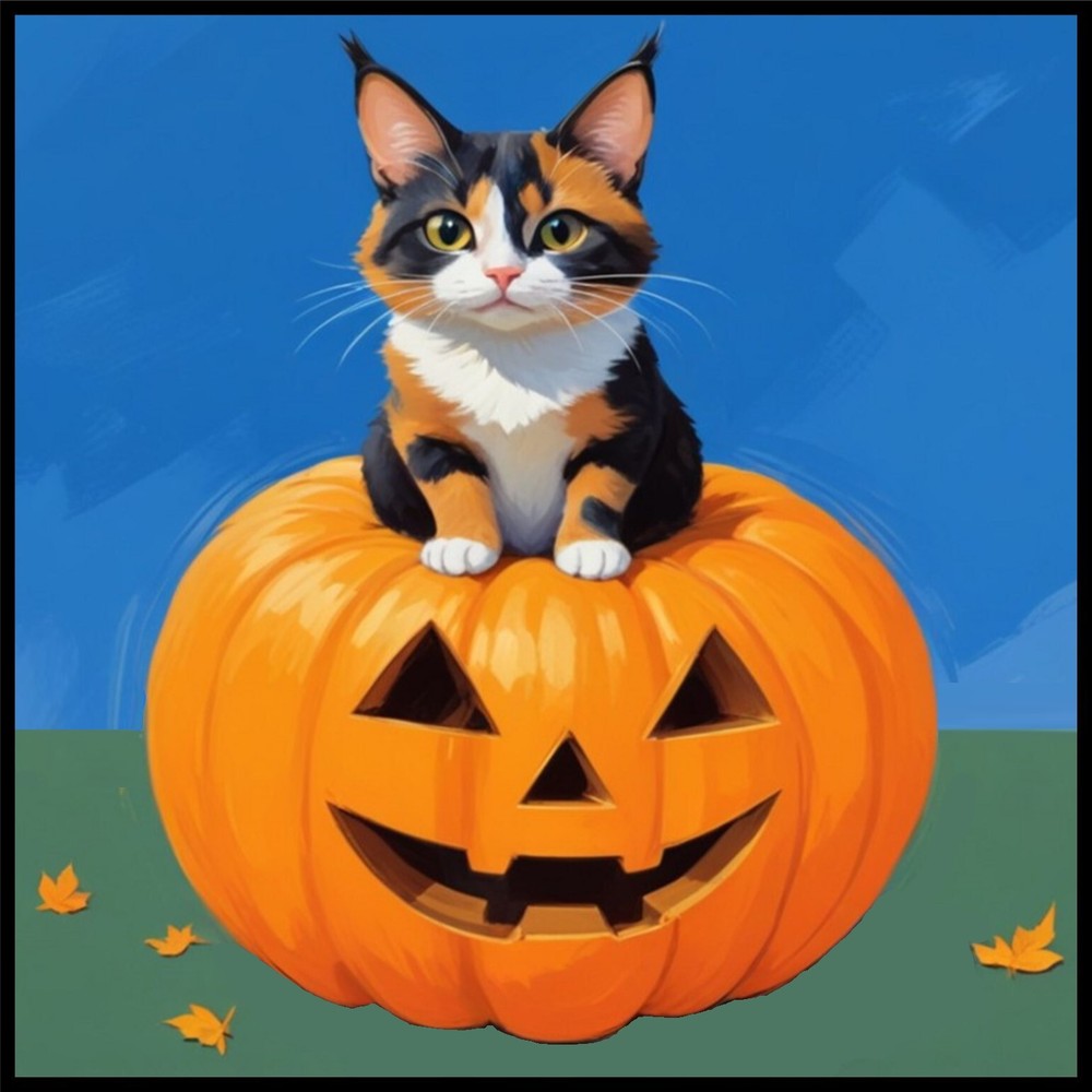 30 Custom Halloween Special Cat Personalized Address Labels