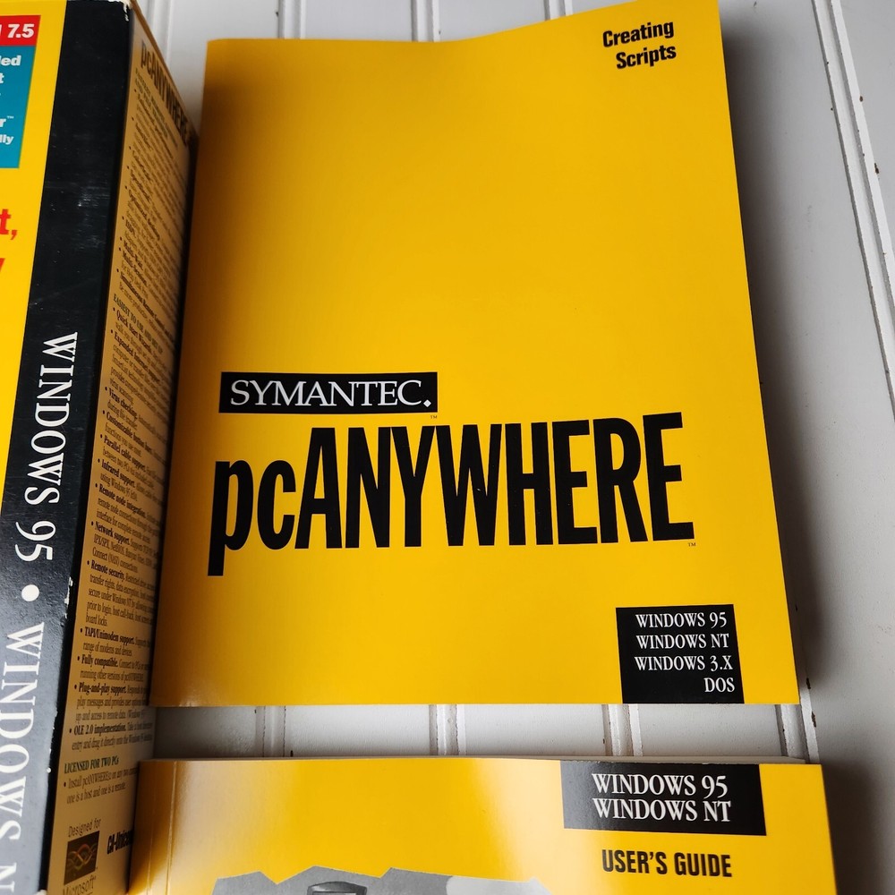 Symantec pcAnywhere32 Version 7.5 for Windows NT and 95