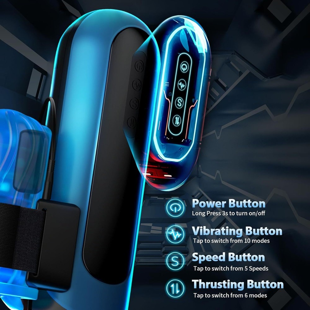 Automatic Male Masturbator Thrusting Sucking Squeezing Sucking Stroker Lubricant