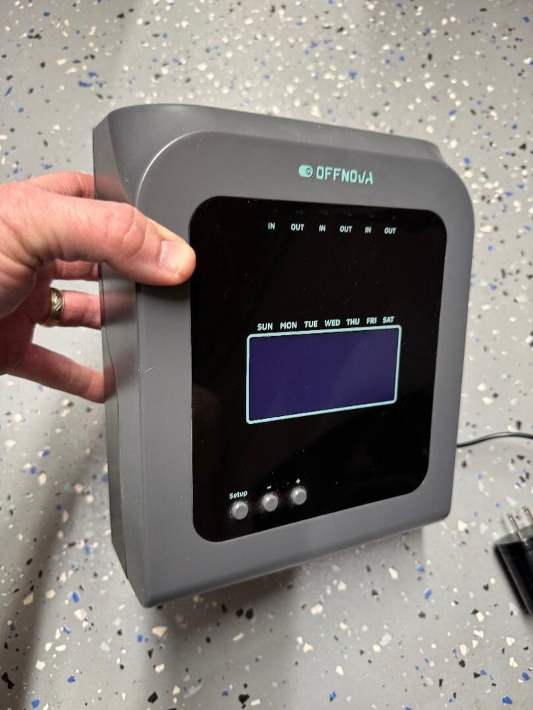 OFFNOVA TIME RECORDER ATTENDANCE MACHINE OPEN BOX READ DESCRIPTION