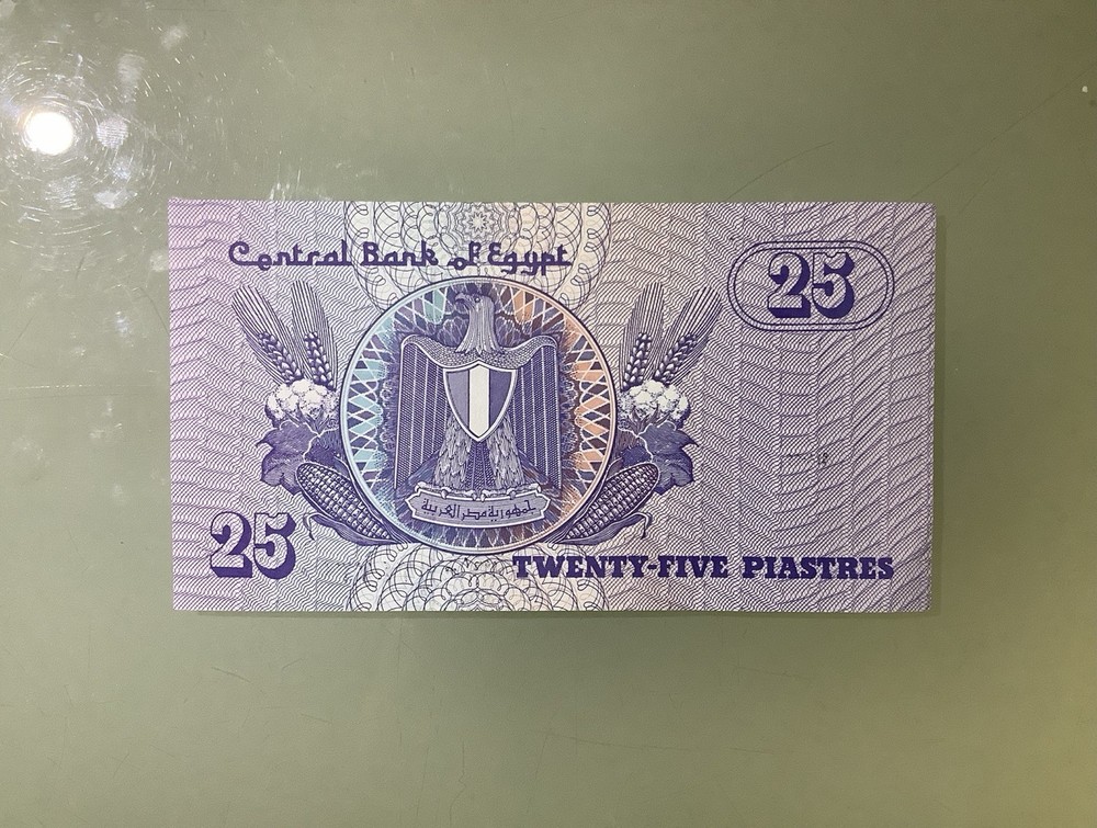 Egypt 25 Piastres 1991 AU