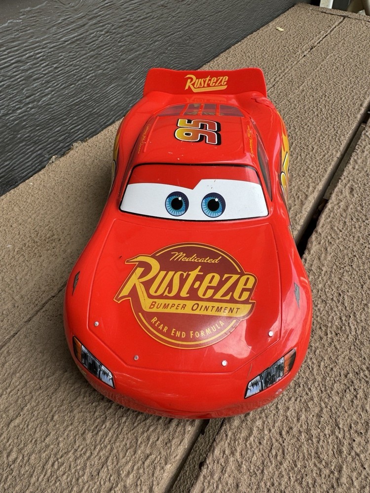 Lightning McQueen Bubble Machine Disney Store Lights Work Tested Read
