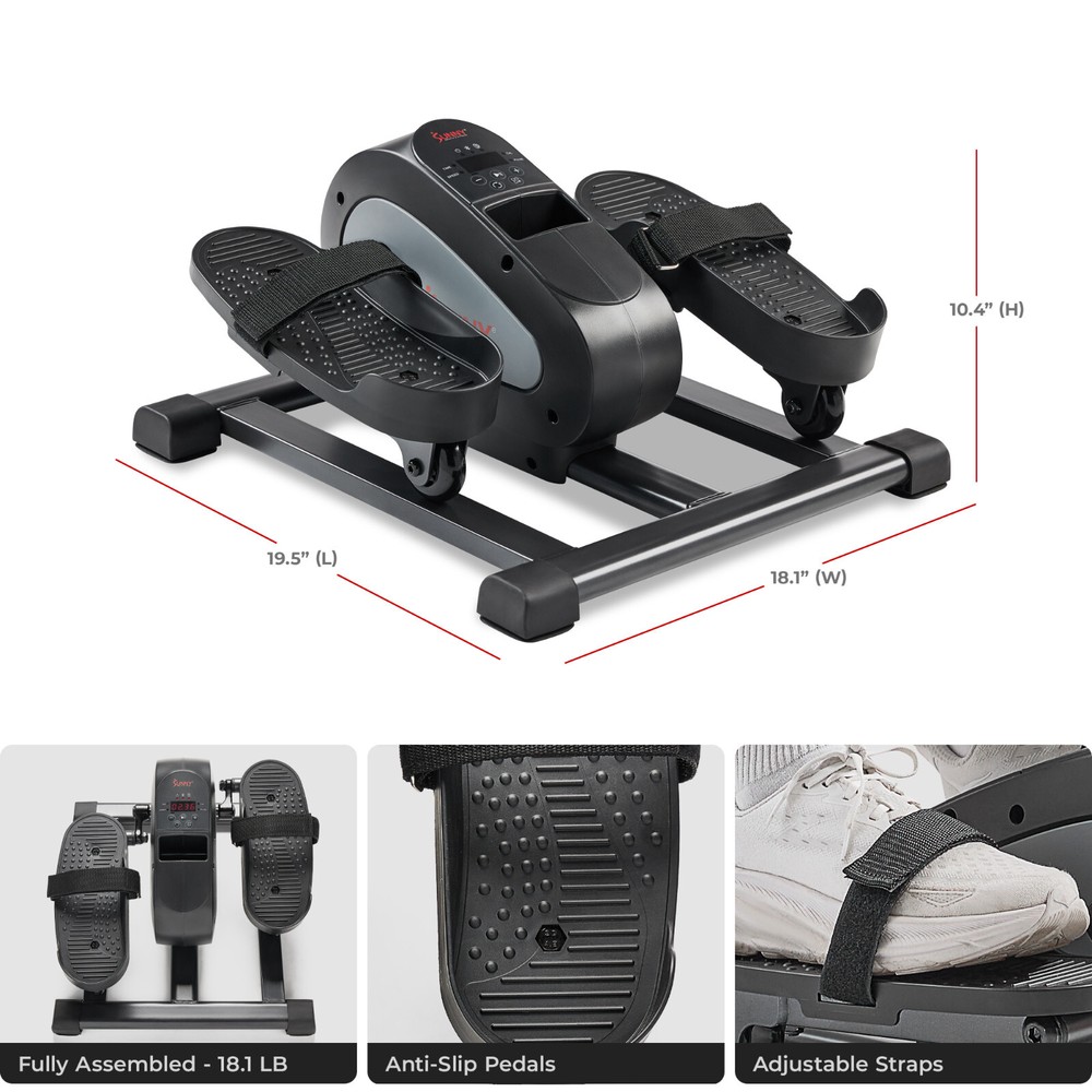 Smart Motorized Mini Under Desk Elliptical Trainer with Remote Control 18 Speed