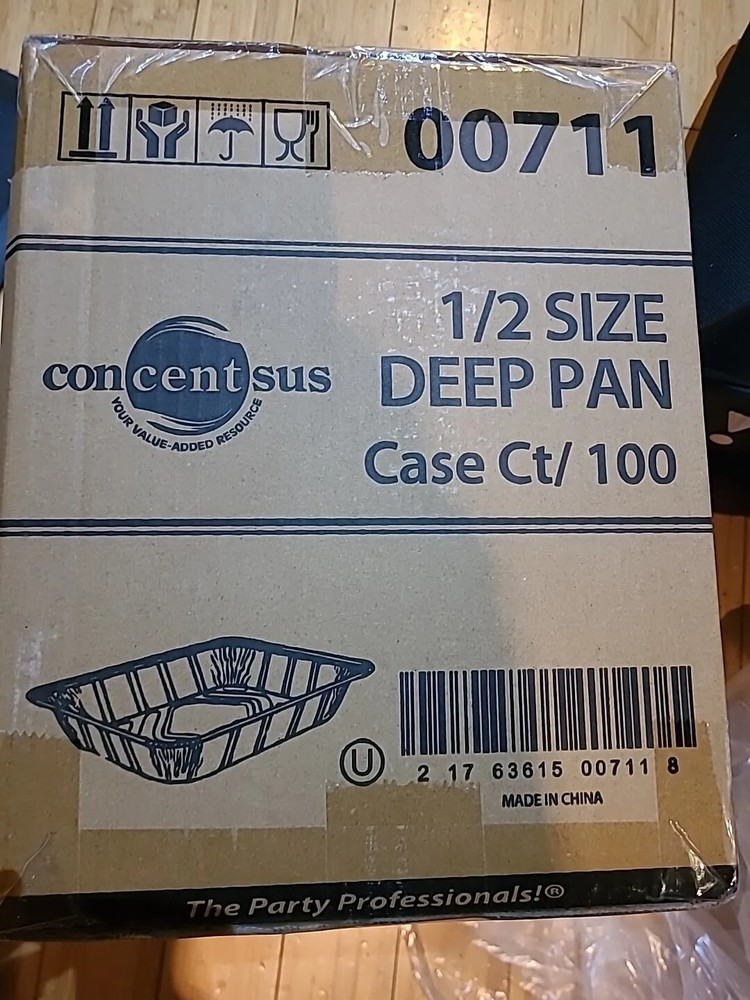 Concentsus 1/2 Size Deep Pans 100 Case Count