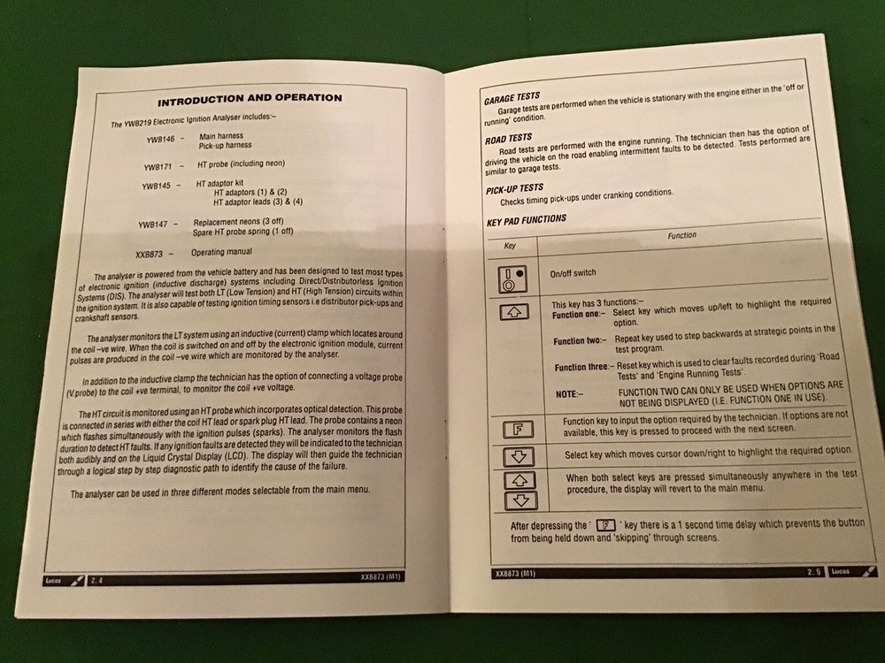 CLASSIC CAR IGNITION ANALYSER LUCAS