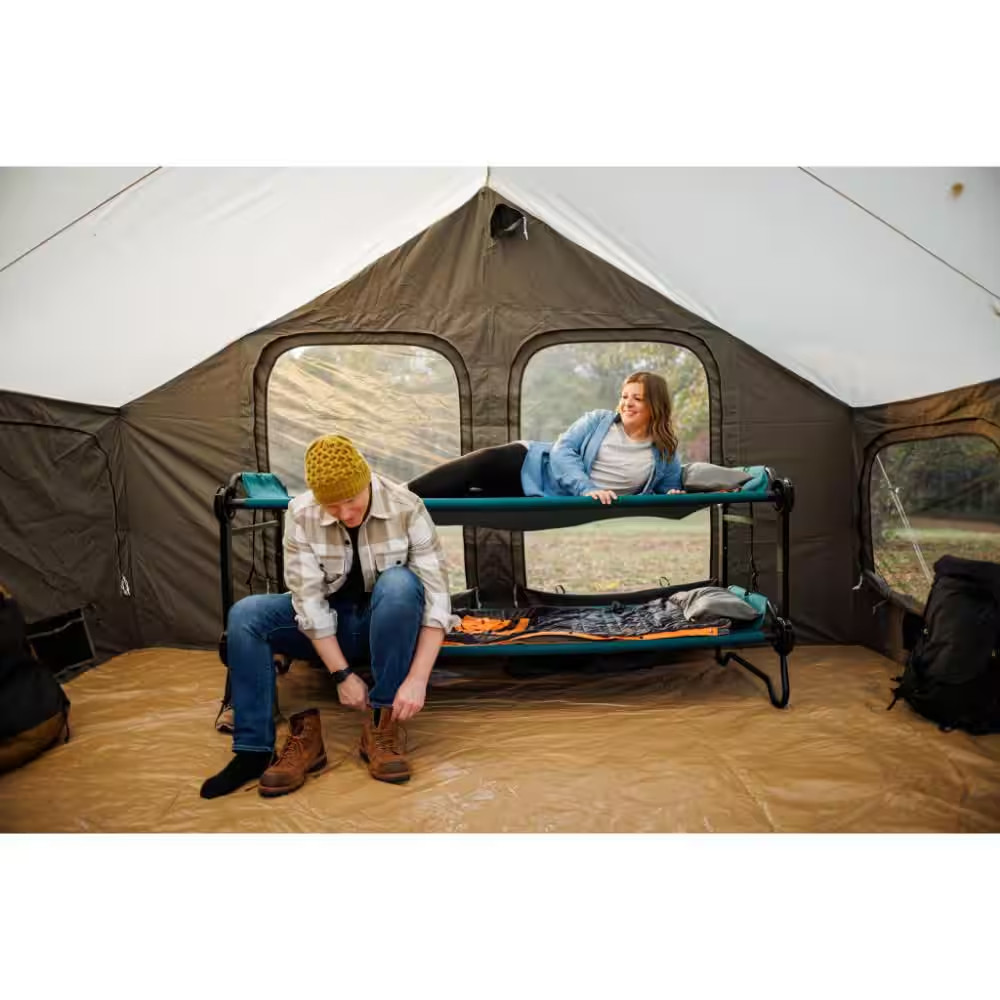 Large Portable Bunkable Green Cot System