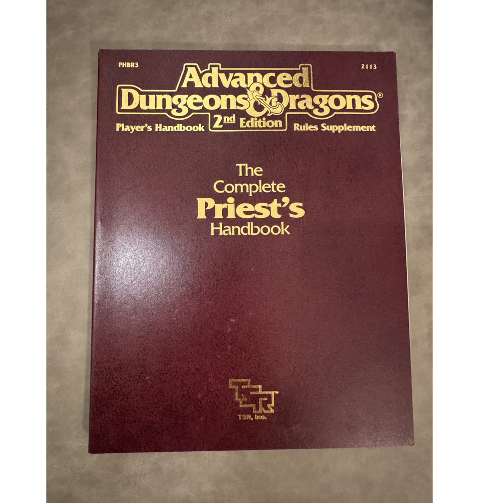 TSR Advanced Dungeons & Dragons 2nd Edition Complete Priest's Handbook 2113