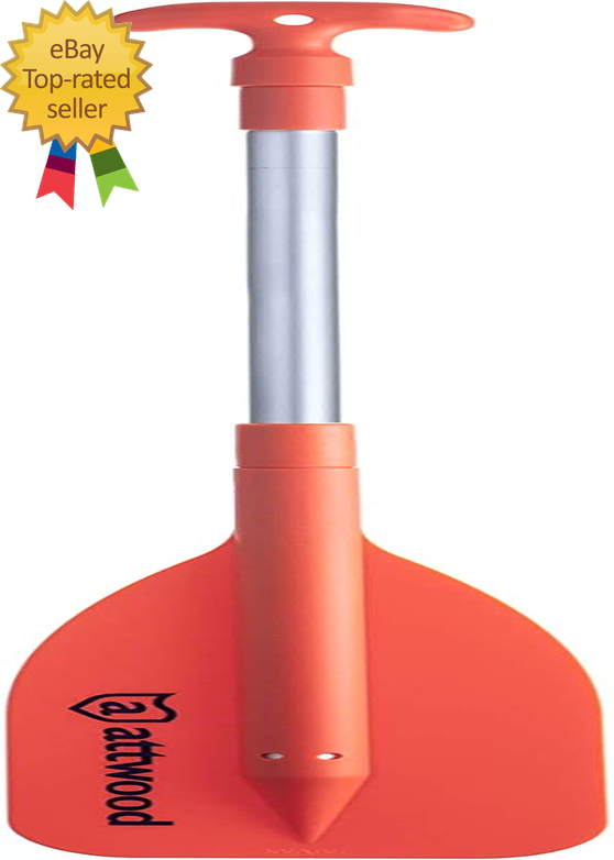 Emergency Telescoping Paddle for Boating, Orange