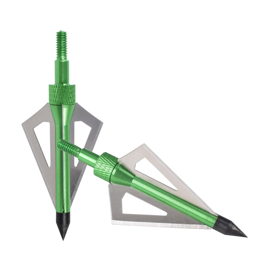 Archery 3 Fixed Blade 100 Grain Broadheads for Compound Bow Crossbow Hunting