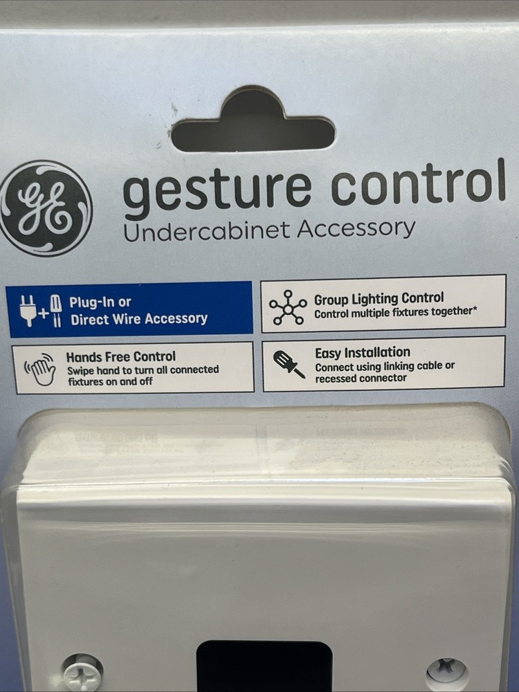 GE Gesture Control White Undercabinet Motion Activated Switch. {3}.