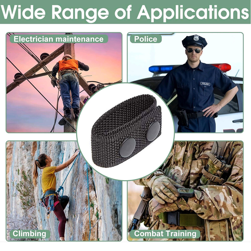 4X Tactical Duty Belt Keeper with Double Snaps Security Tactical Belt Keepers