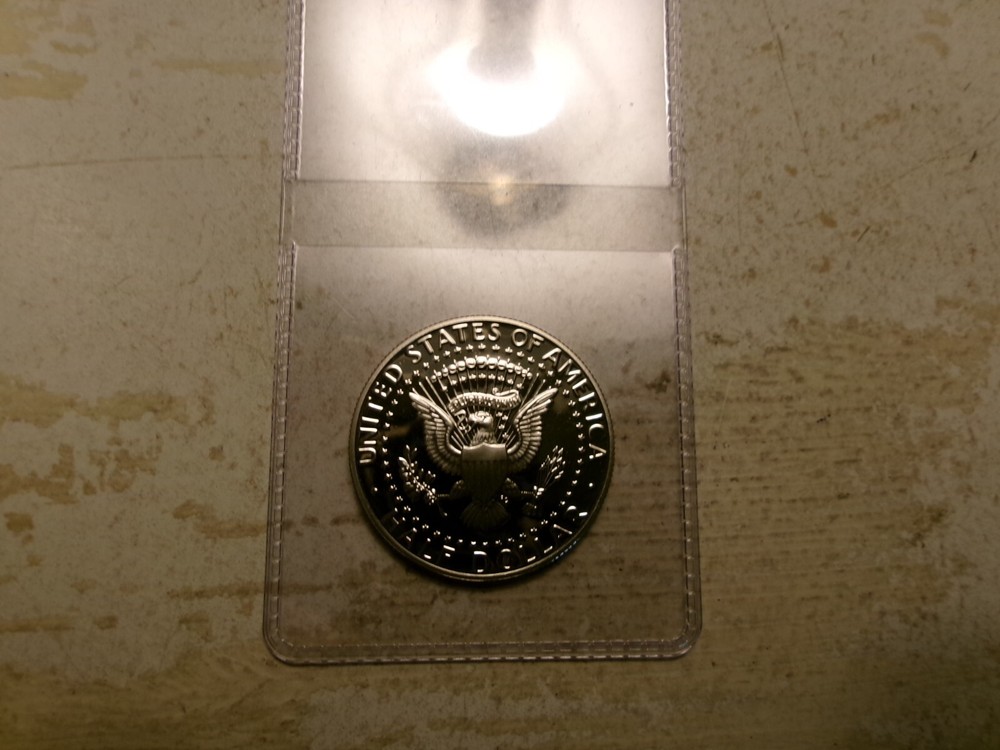 2002-S Proof CLAD Kennedy half dollar