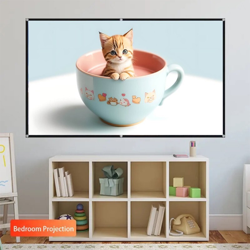 High definition foldable portable projection screen 100 inches