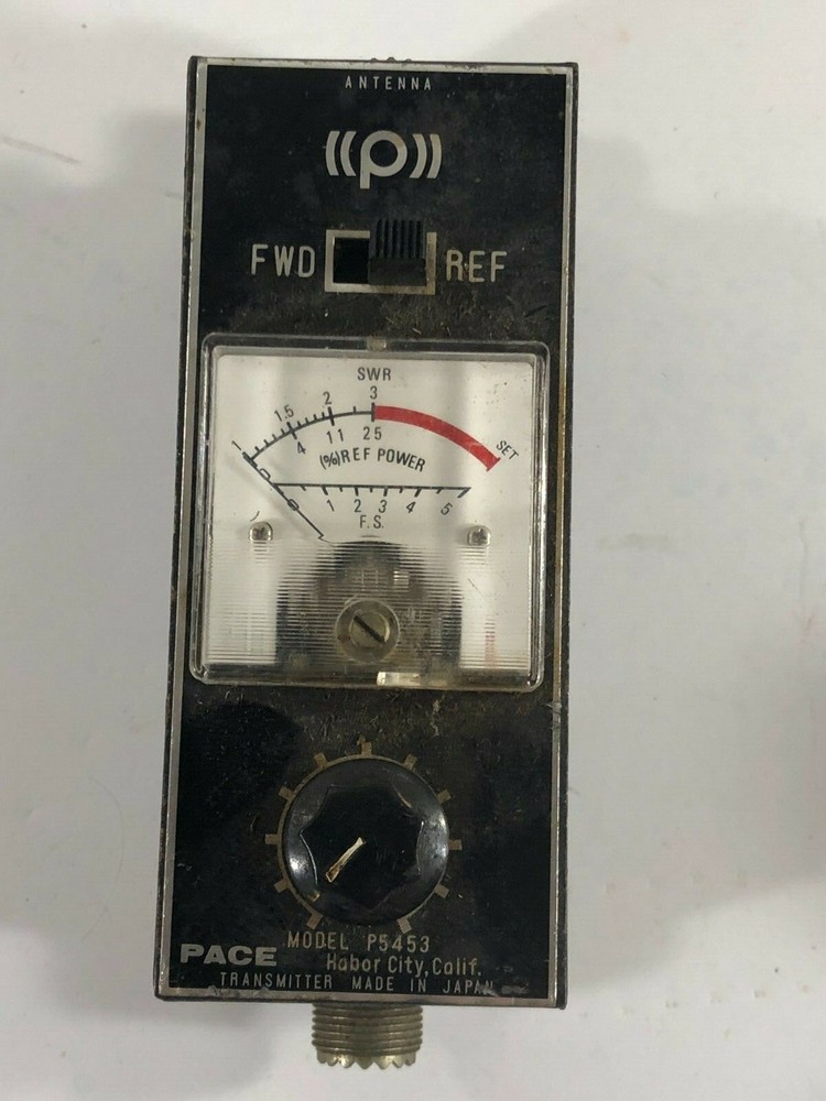 VINTAGE PACE MODEL P5453 TRANSMITTER FIELD STRENGTH METER HAM RADIO