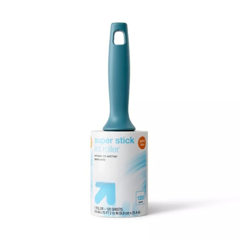 Single Lint Roller: Detachable Lint Catcher, Iron and Steamer Accessory, White