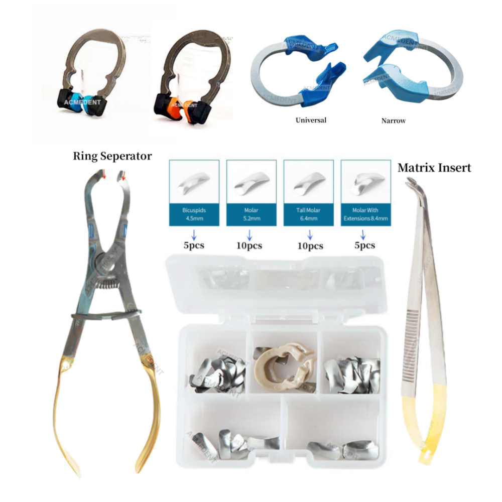 Dental Sectional Matrices Ring Titanium Matrix Tweezer Matrice Plier Forcep