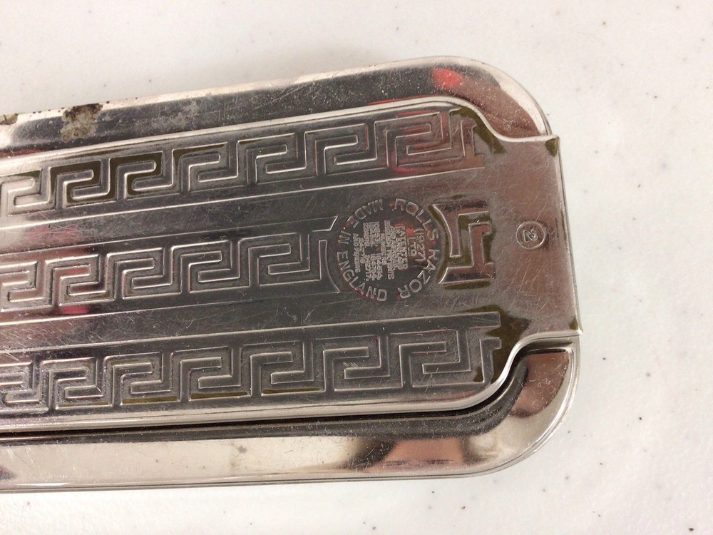 Vintage Silver Rolls Razor Made in England Shaving Sharpener
