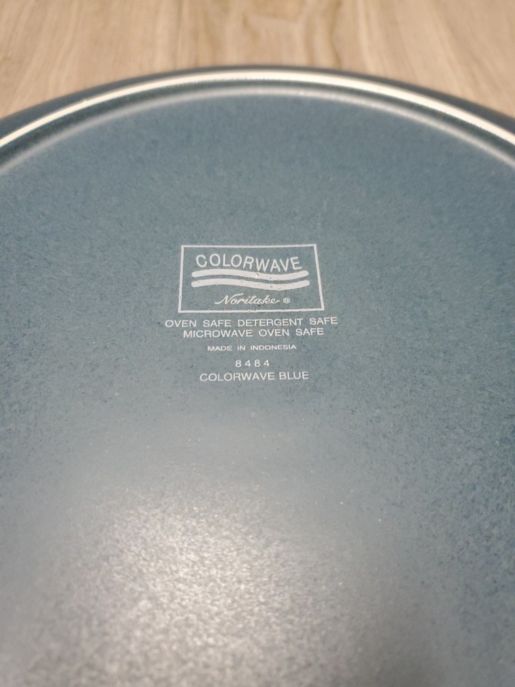 Noritake Colorwave Blue Dinnerware Chop Plate 12" Round 8484