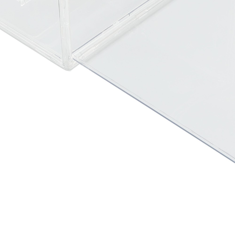 Clear Display Case for Miniature Figures PET Stackable Display Box with Magnetic
