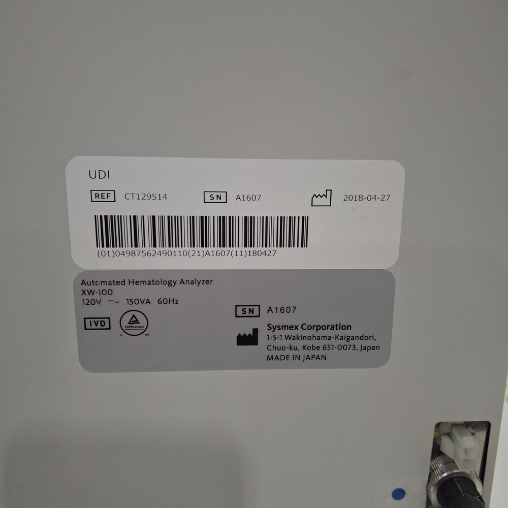 Sysmex XW-100 Hematology Analyzer