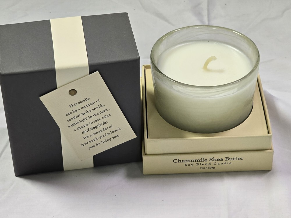 Chamomile Shea Butter Scented Soy Blend Candle - Demdaco