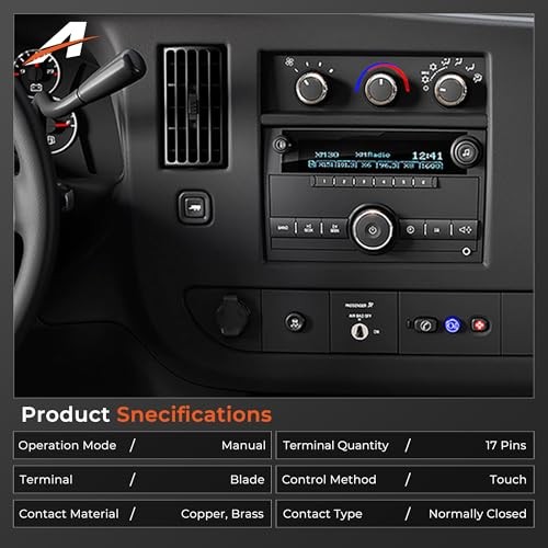 Front Climate Control Module Compatible with Chevy Express 1500 2500 3500 2008