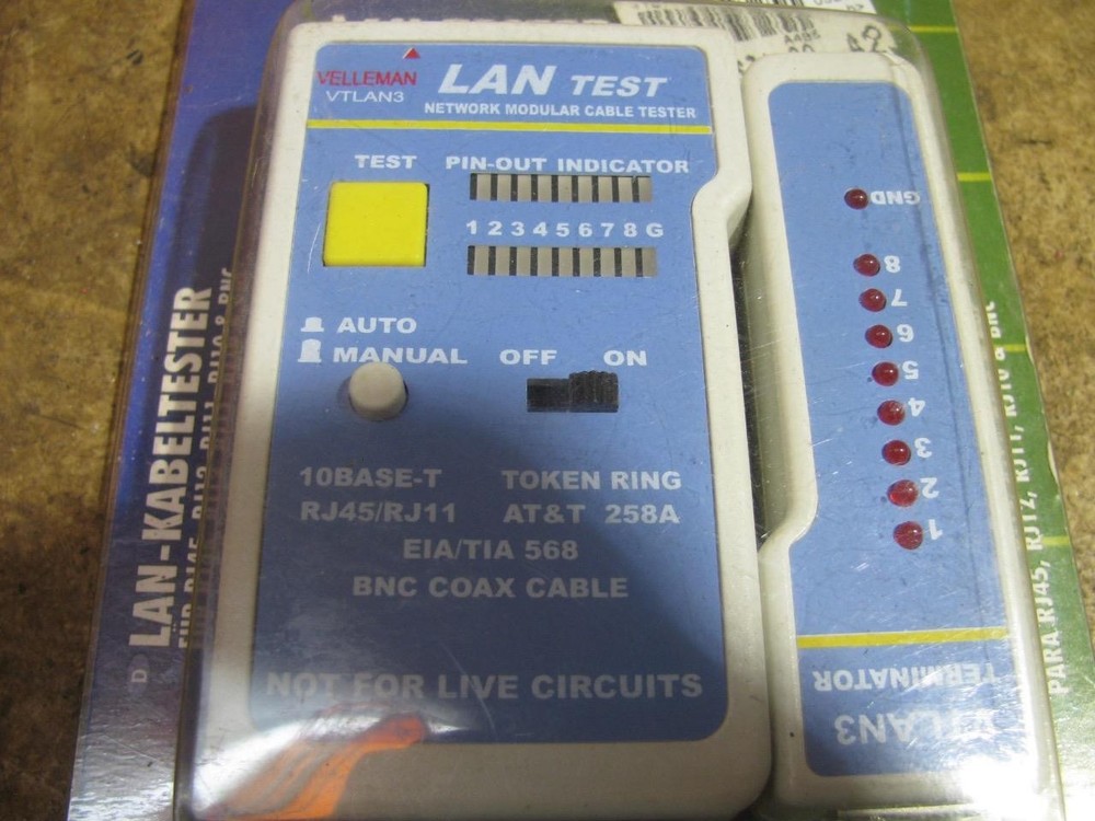 Velleman Lan Tester VTLAN3 Modular Cable Tester
