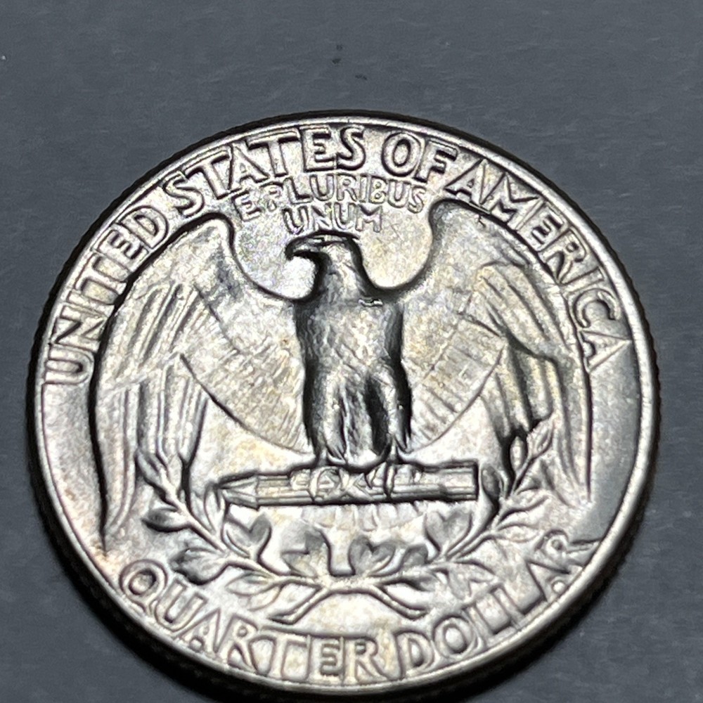 1956 Washington Silver Quarter Errors DDR Toning Uncirculated