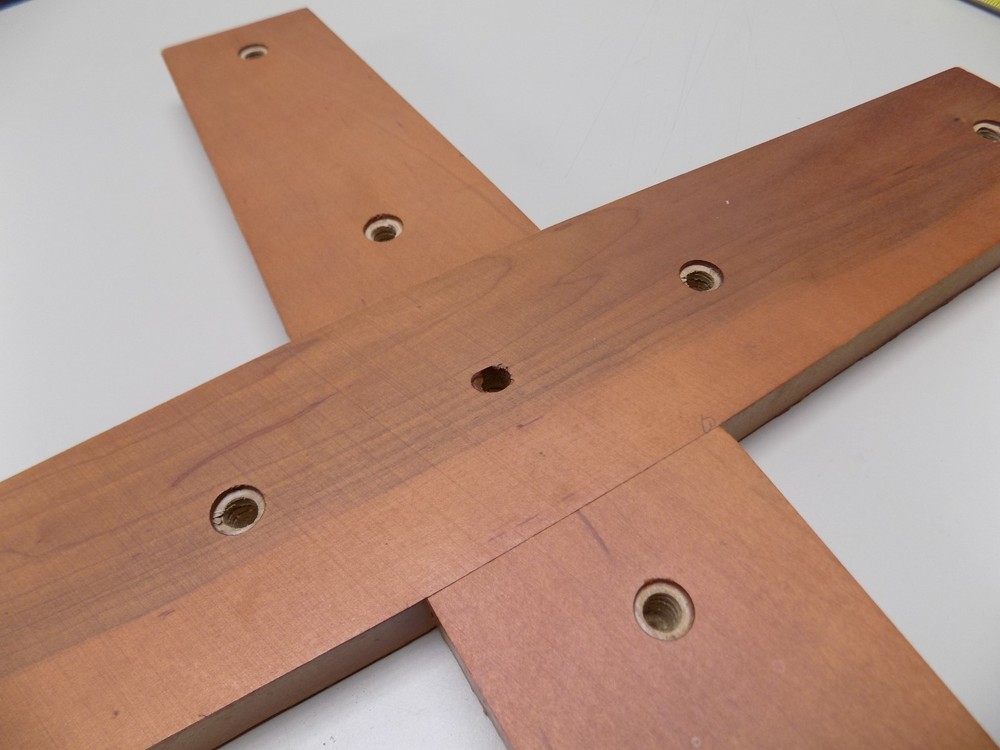 Authentic Herman Miller Eames CTW Cherry Lower Cross Brace Mount Salvaged Part