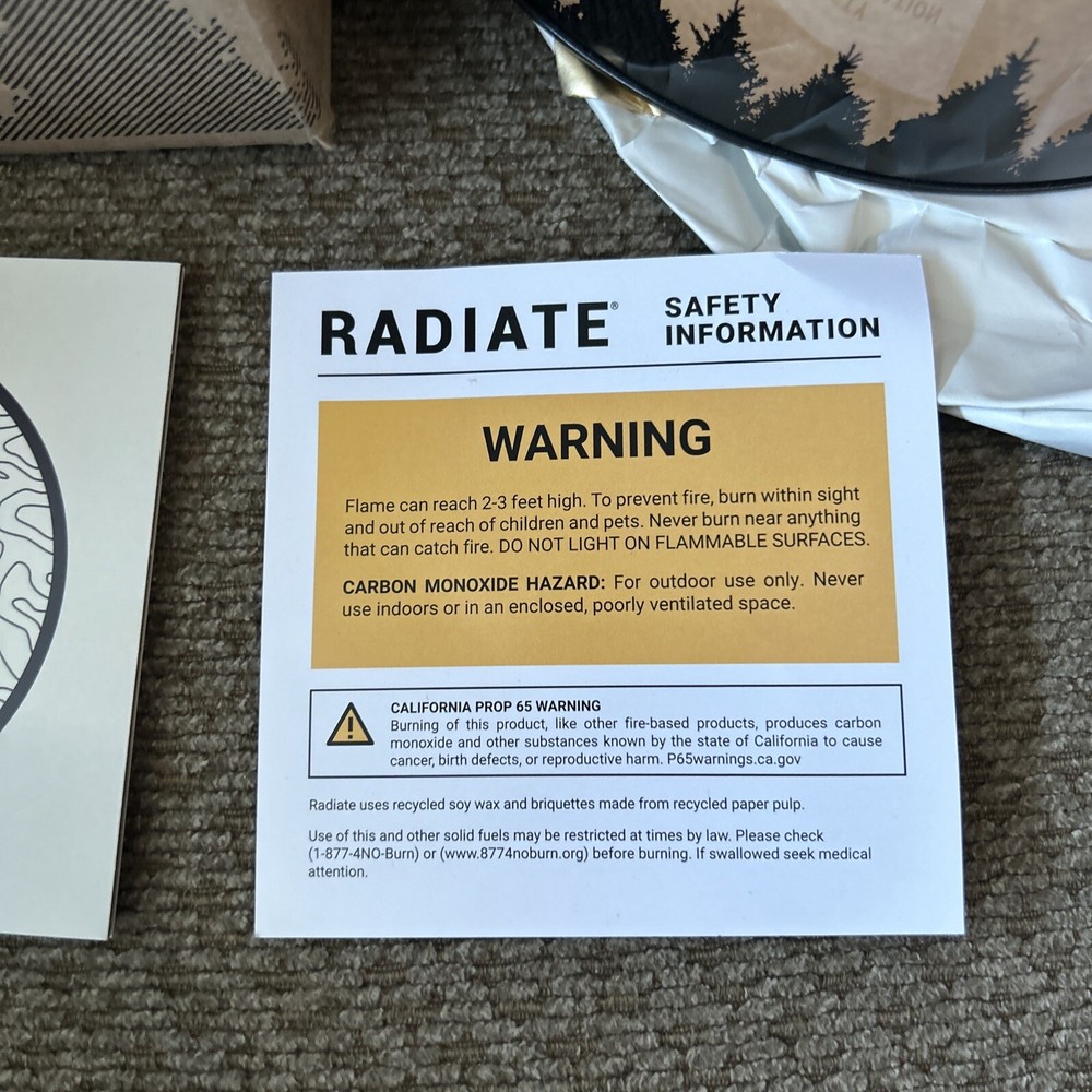 Radiate Portable Campfire: The Original Go-Anywhere Campfire | 1 Pack