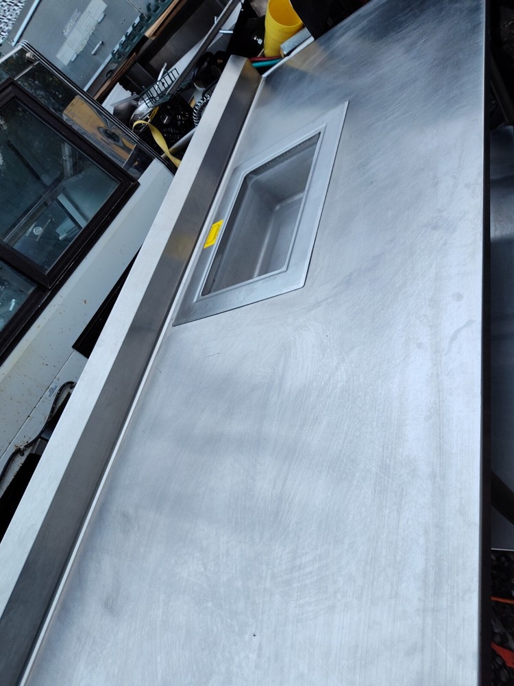 Prep Table With Dropin Refrigerated Cooler