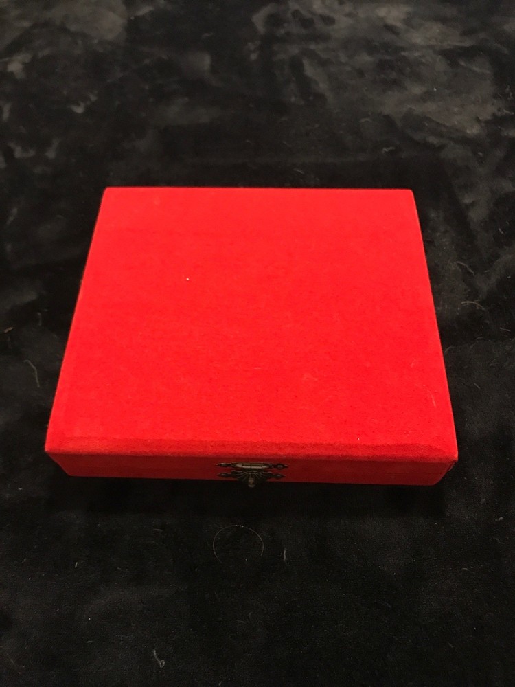 800 Silver Spoon Set New In Box Red Enamel Chinese