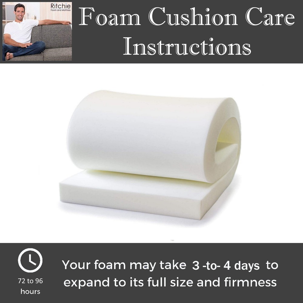 "FIRM" 80" INCHES LONG UPHOLSTERY FOAM CUSHION